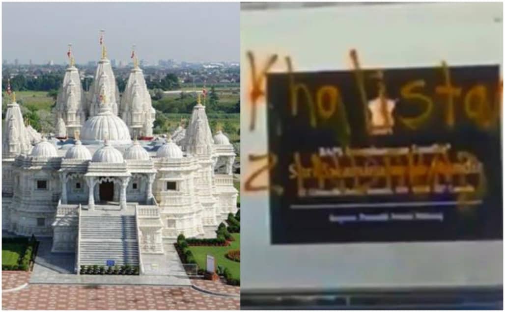 FIA Strongly Condemns the Defacing of Hindu Temple in Canada with Anti-India Graffiti