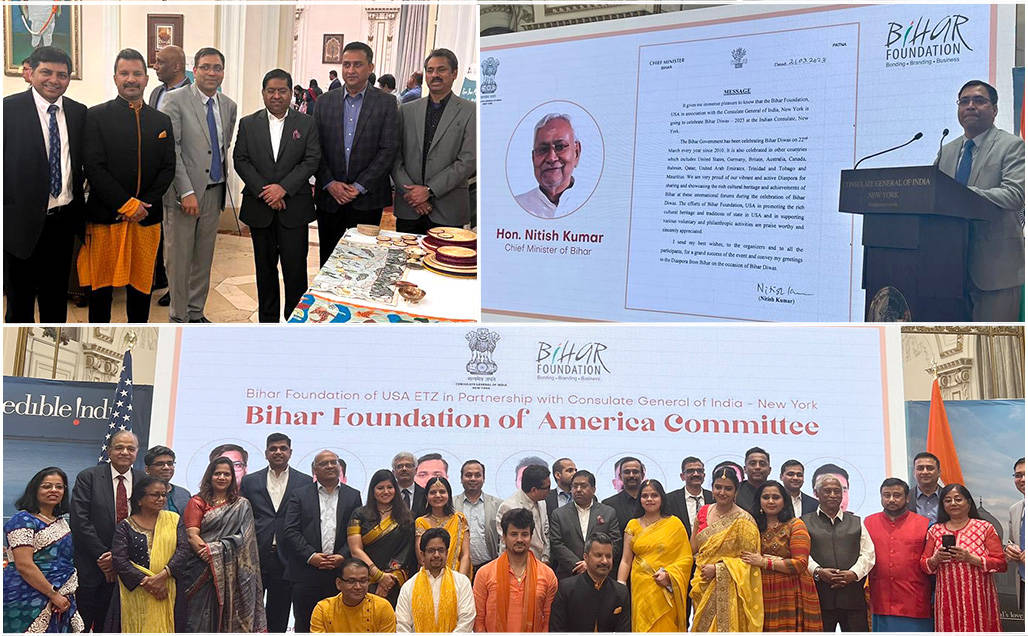Bihar Foundation's East Coast Chapter Celebrates ‘Bihar Diwas 2023’ at Consulate General of India, New York